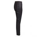 Womens Black PU Panel Trousers 32527 by Versace Jeans from Hurleys