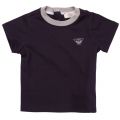 Baby Navy Basic Logo S/s T Shirt 19790 by Armani Junior from Hurleys