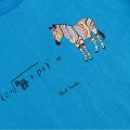 Boys Blue Danube Aban Zebra S/s T Shirt 53718 by Paul Smith Junior from Hurleys