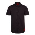 Mens Black Empson-W Extra Slim Fit S/s Shirt 84495 by HUGO from Hurleys