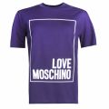 Mens Blue Logo Box II Reg S/s T Shirt 31652 by Love Moschino from Hurleys