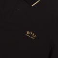 Athleisure Mens Black Paul Curved Logo Slim Fit S/s Polo Shirt 45132 by BOSS from Hurleys