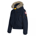 Boys Navy Gobi Down Fur Hooded Jacket 80840 by Parajumpers from Hurleys