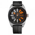 Watches Mens Black Dial London XXL Silcone Strap Watch 68924 by BOSS Orange from Hurleys