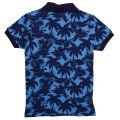 Boys Gcp Blue Palm Print S/s Polo Shirt 71344 by Lacoste from Hurleys