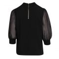 Womens Black Micaeli Organza Sleeve Top 79778 by Ted Baker from Hurleys
