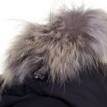 Womens Black Aviator Fur Hooded Jacket 65795 by Pyrenex from Hurleys