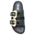 Womens Black Flatform Buckle Sandals 106565 by Versace Jeans Couture from Hurleys