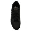 Mens Black Branded Mesh Trainers 45740 by Emporio Armani from Hurleys