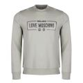 Mens Green Chest Logo Milan Sweatshirt 26906 by Love Moschino from Hurleys