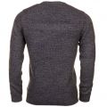 Mens Grey Marl Rossi Mixed Stitch Knitted Jumper
