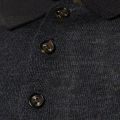 Mens Dark Blue Waywin Knitted L/s Polo Shirt 9743 by Ted Baker from Hurleys