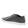 Womens Black/Silver Lurex Woven Trainers 29094 by Emporio Armani from Hurleys