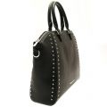 Womens Black Large Studded Tote Bag 27210 by Armani Jeans from Hurleys