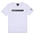 Boys White Logo Series S/s T Shirt 105504 by EA7 from Hurleys