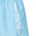 Toddler Sea Green Branded Leg Swim Shorts 83924 by BOSS from Hurleys