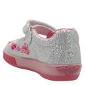 Girls Silver Glitter Tiara Dolly Shoes (25-33) 57607 by Lelli Kelly from Hurleys
