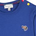 Baby Medium Blue Sebi Logo L/s T Shirt 32613 by Paul Smith Junior from Hurleys