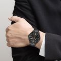 Mens Black Suit Bracelet Watch
