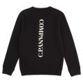 Boys Black Large Logo Shoulder Sweat Top 91623 by C.P. Company Undersixteen from Hurleys