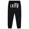 Boys Black Faded Icon Sweat Pants 107402 by Dsquared2 from Hurleys
