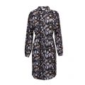 Womens Black/Blue Visunita Floral Shirt Dress 52919 by Vila from Hurleys