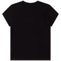 Kids Black Sequin Logo T-Shirt 111135 by DKNY from Hurleys