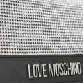 Womens Black/Silver Sparkle Mesh Crossbody Bag 53204 by Love Moschino from Hurleys