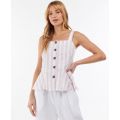 Womens White Multi Ellewood Stripe Cami Top 106291 by Barbour from Hurleys