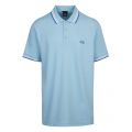 Athleisure Mens Light Blue Paddy Regular Fit S/s Polo Shirt 44821 by BOSS from Hurleys