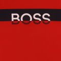 Boys Red Big Logo Colourblock S/s T Shirt 45548 by BOSS from Hurleys