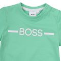 Toddler Green Branded Chest S/s T Shirt 109486 by BOSS from Hurleys