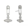 Womens Silver/White Lucrece Earrings 102810 by Vivienne Westwood from Hurleys