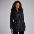 Womens Black Highpoint Hooded Quilted Coat 46645 by Barbour International from Hurleys