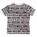 Boys Optic White Logo Toy Print S/s T Shirt 58399 by Moschino from Hurleys