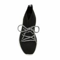 Womens Black Knit Laces Trainers 73916 by Love Moschino from Hurleys