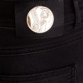 Womens Black Wash Embellished Back Pocket Skinny Fit Jeans 68043 by Versace Jeans from Hurleys