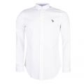 Mens White Tailored Fit L/s Shirt 24060 by PS Paul Smith from Hurleys