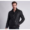 Mens Black Inlet Waxed Jacket 12289 by Barbour International from Hurleys
