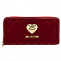Womens Dark Red Quilted Purse 66076 by Love Moschino from Hurleys