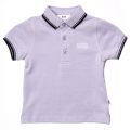 Baby Pale Blue Branded Tipped S/s Polo Shirt 65327 by BOSS from Hurleys