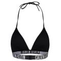 Womens Black Logo Band Triangle Bikini Top 108584 by Calvin Klein from Hurleys