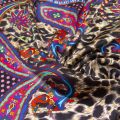 Womens Brown Leopard Paisley Silk Scarf 80695 by Versace Jeans Couture from Hurleys