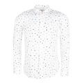 Mens White Printed Slim Fit L/s Shirt 24066 by PS Paul Smith from Hurleys