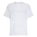 Mens White 2-Tone Logo S/s T Shirt 56147 by Calvin Klein from Hurleys
