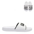Womens Classic White Branded Slides 83163 by Calvin Klein from Hurleys