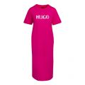 Womens Bright Pink Naily Midi Jersey Dress