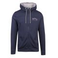 Athleisure Mens Navy Saggy Hooded Zip Through Sweat Top 55055 by BOSS from Hurleys
