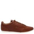 Mens Brown Chaymon Club Leather Trainers 45766 by Lacoste from Hurleys