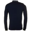 Mens Service Blue Twin Tipped L/s Polo Shirt 59173 by Fred Perry from Hurleys